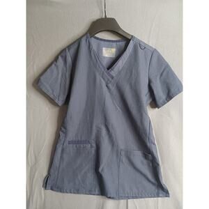 Maevn Matrix Scrub Top‎ Size Small Heather Navy